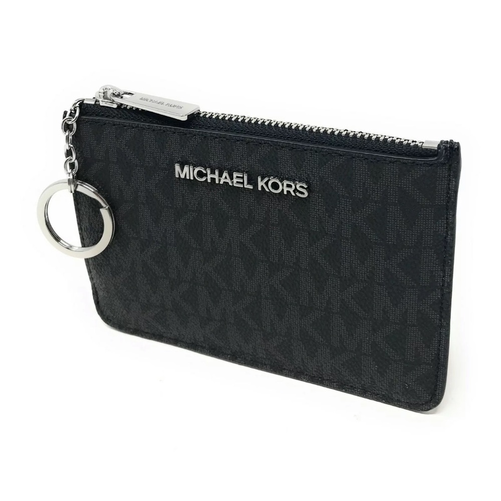 Michael Kors Jet Set Travel Small Leather Top Zip Coin Pouch With ID - Picture 3 of 16